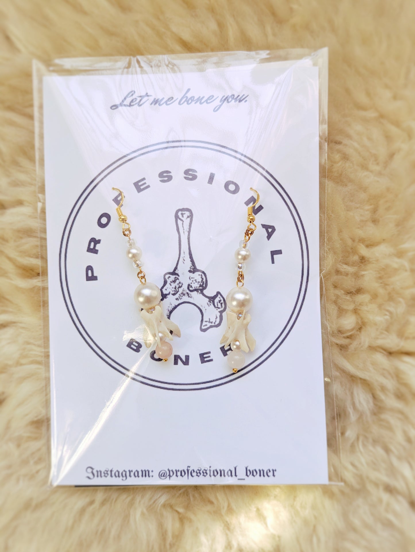 Pearl Squirrel Earrings