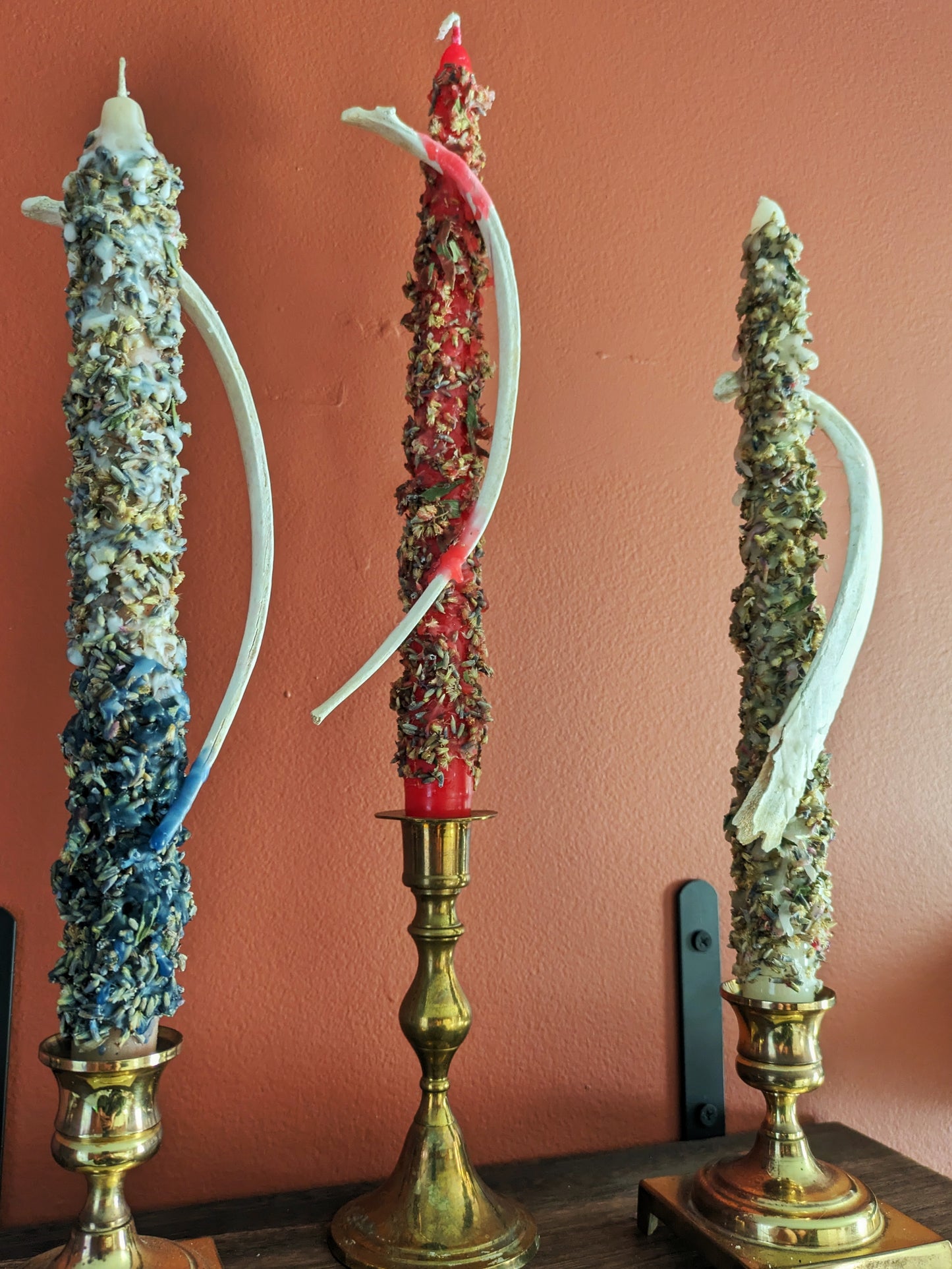 Bone & Herb Tapered Candles
