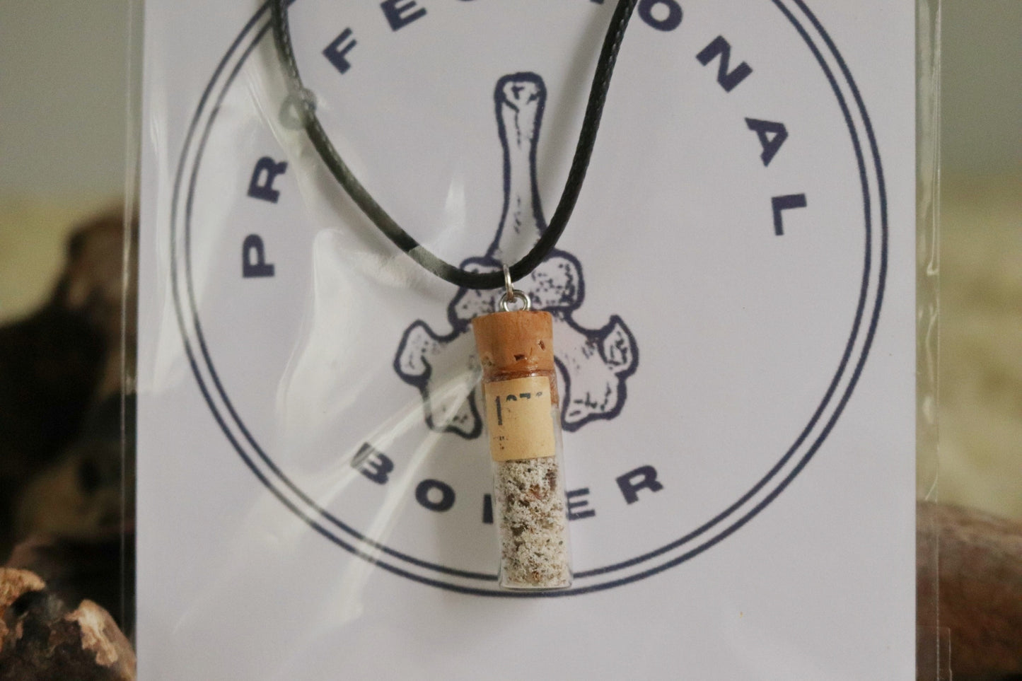 Bone Dust in Antique Vial Necklace