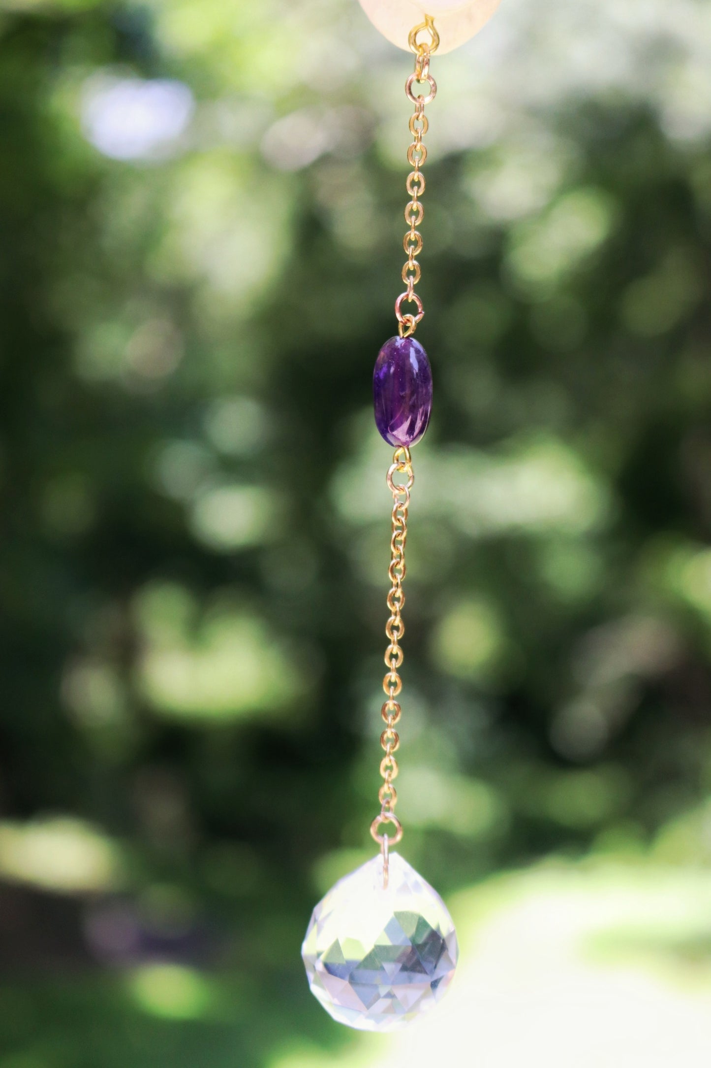 Amethyst & Vertebrae Sun Catcher