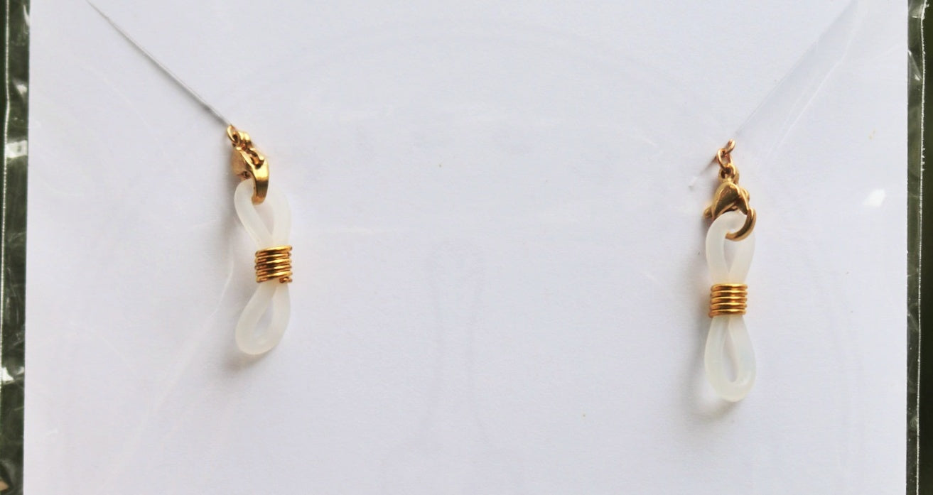 Glasses Charms Rhodonite (snake vertebrae)