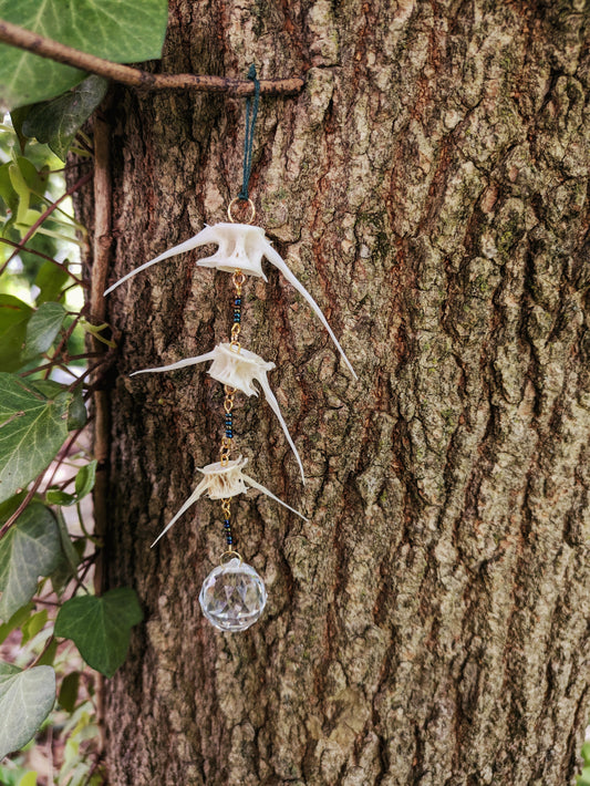 Catfish Bones Sun Catcher (Vintage Beads)