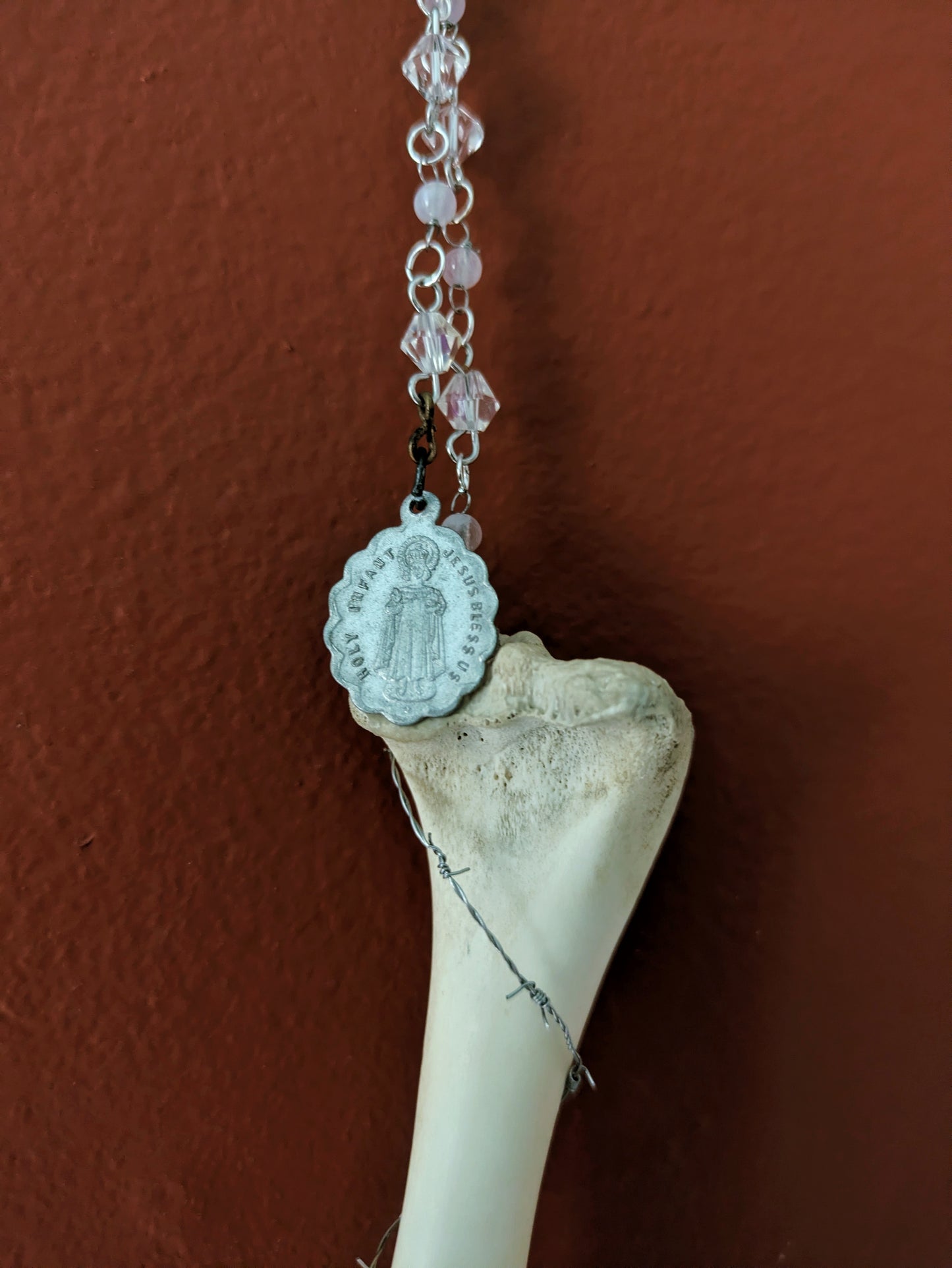 Fawn Leg Bone Crucifix
