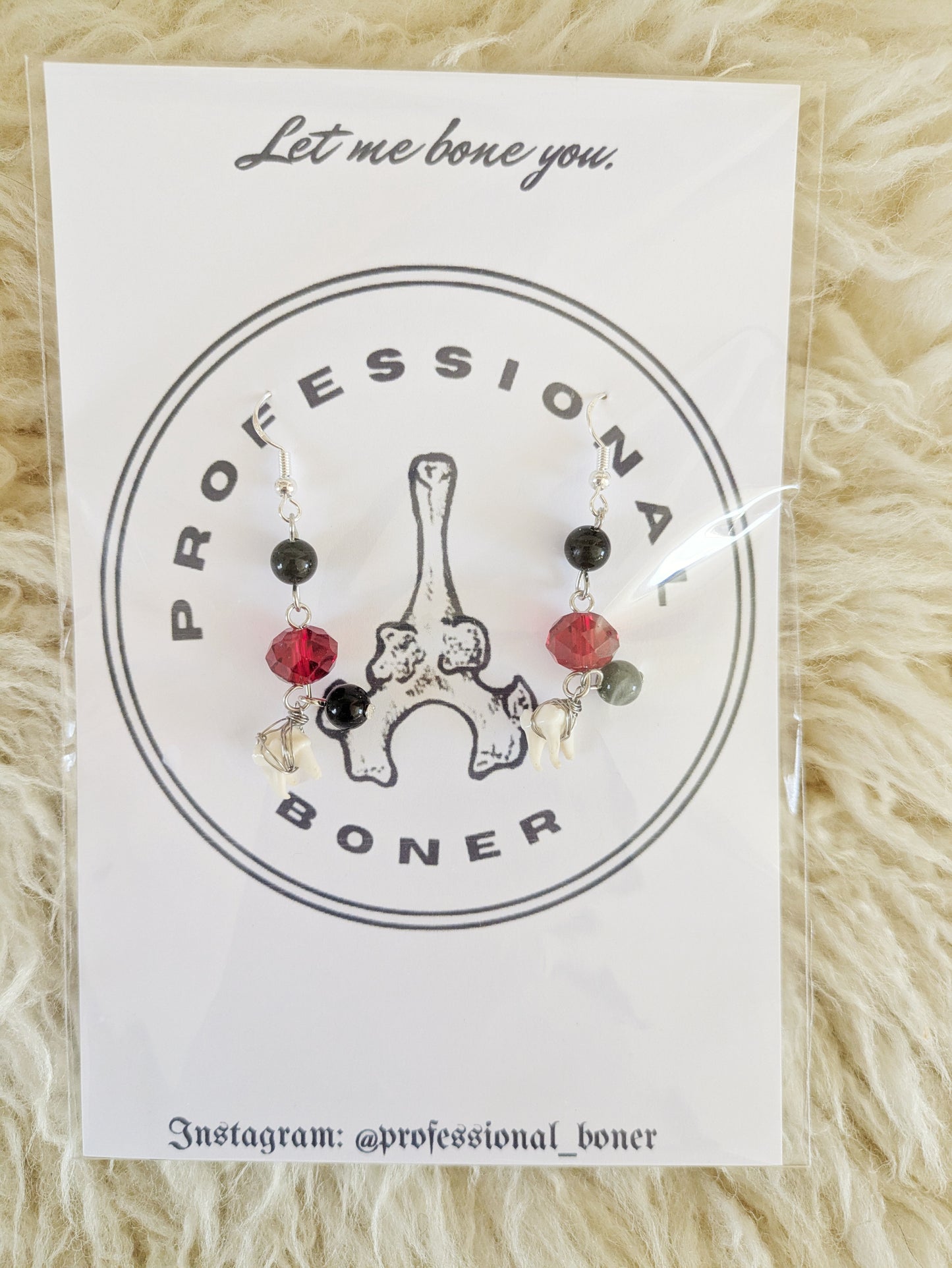 Raccoon Tooth Earrings