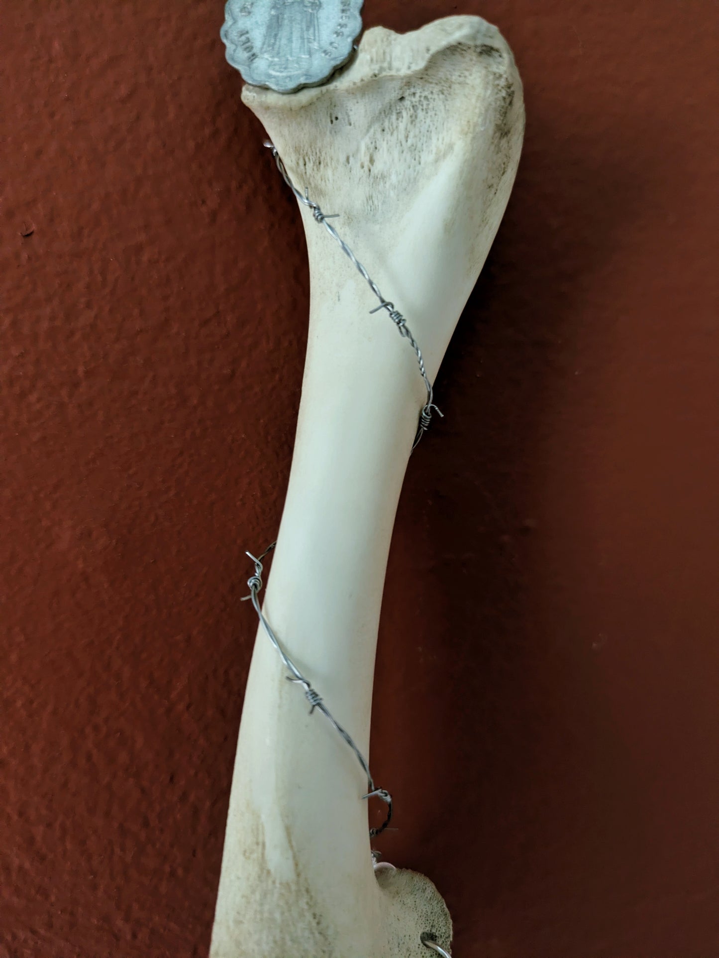 Fawn Leg Bone Crucifix